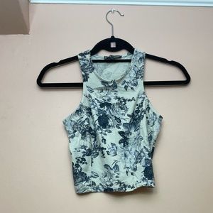 White and black tank top